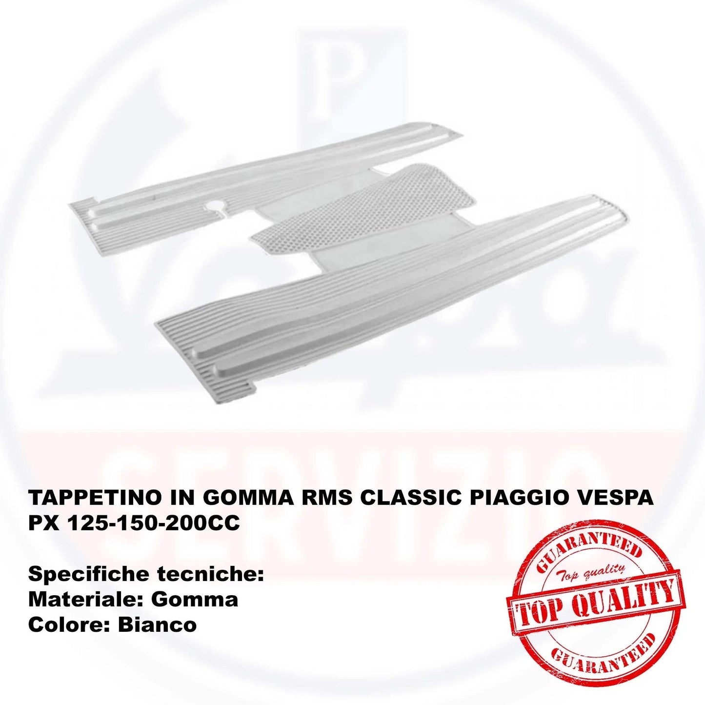 TAPPETINO IN GOMMA PIAGGIO VESPA PX 125-150-200CC - RICAMBI VESPA A.P.F.
