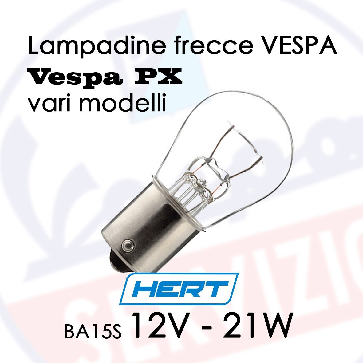 lampada LAMPADINA FRECCE VESPA PX vari modelli -  P21W - 21W BA15S