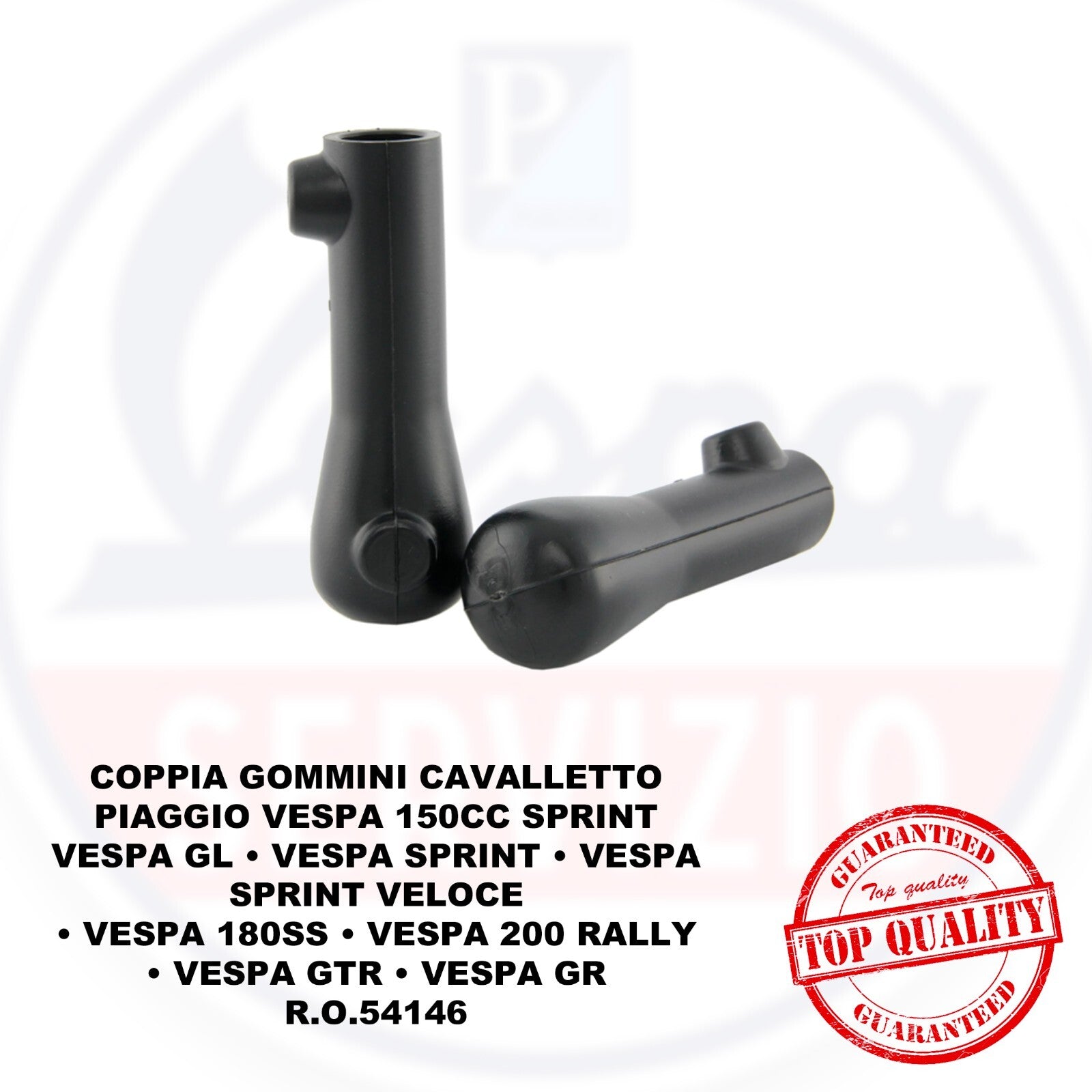 COPPIA GOMMINI CAVALLETTO PIAGGIO VESPA diametro 16mm