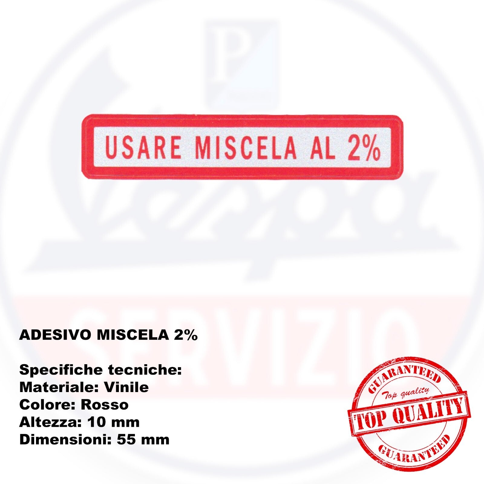 ADESIVO VESPA MISCELA AL 2 %  - 10x55mm
