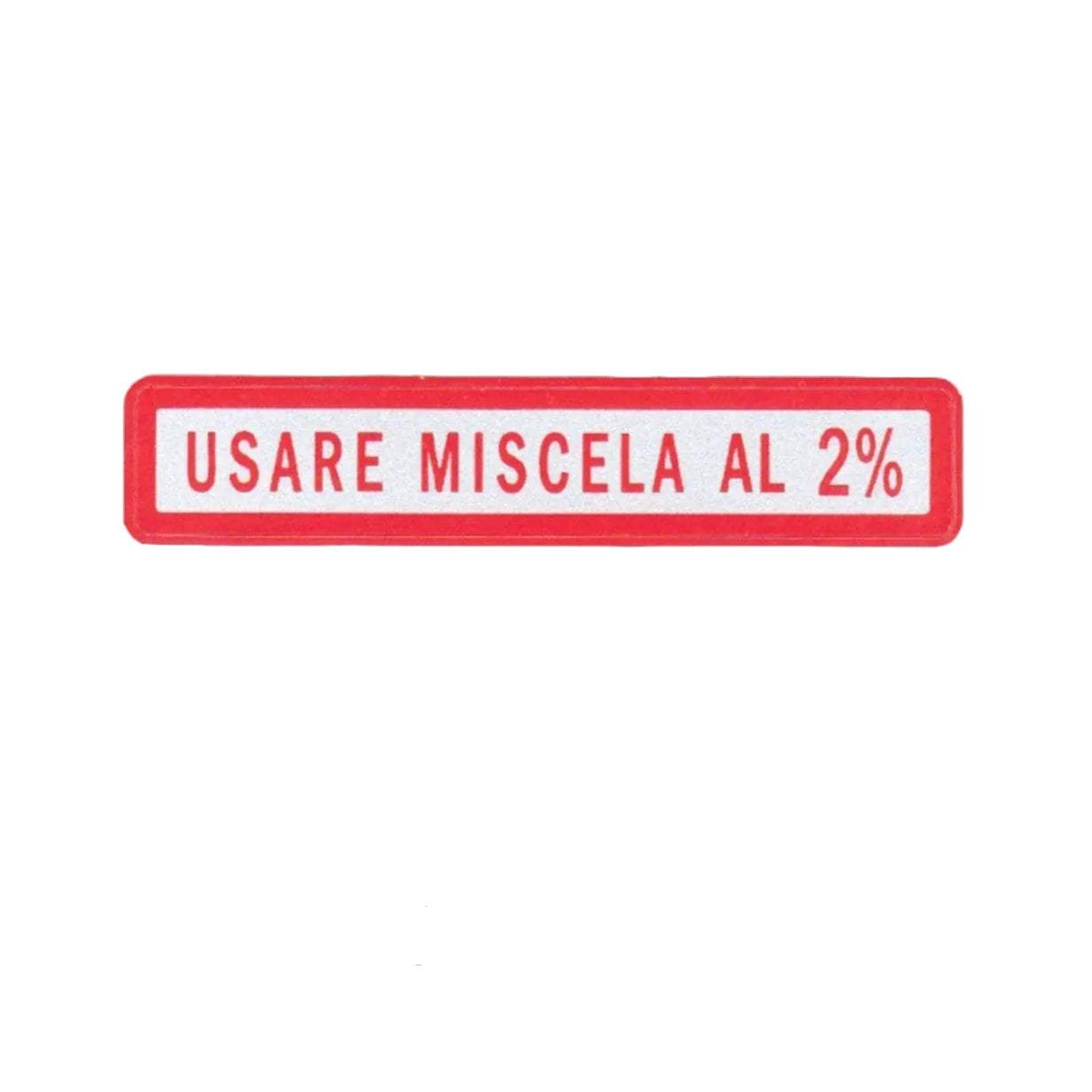 ADESIVO VESPA MISCELA AL 2 % - 10x55mm - RICAMBI VESPA A.P.F.