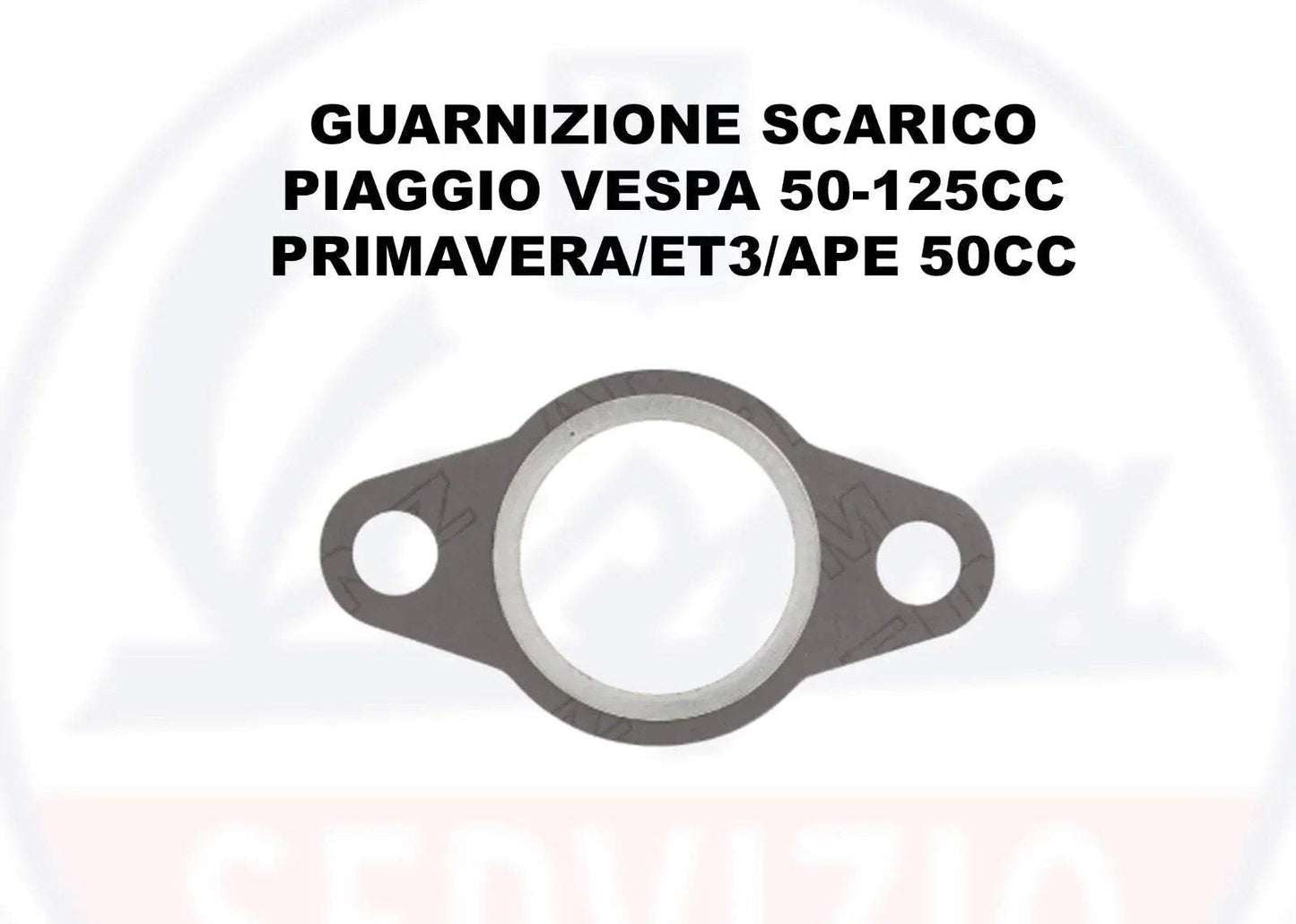 GUARNIZIONE SCARICO PIAGGIO VESPA 50-125CC PRIMAVERA/ET3/APE 50CC - RICAMBI VESPA A.P.F.
