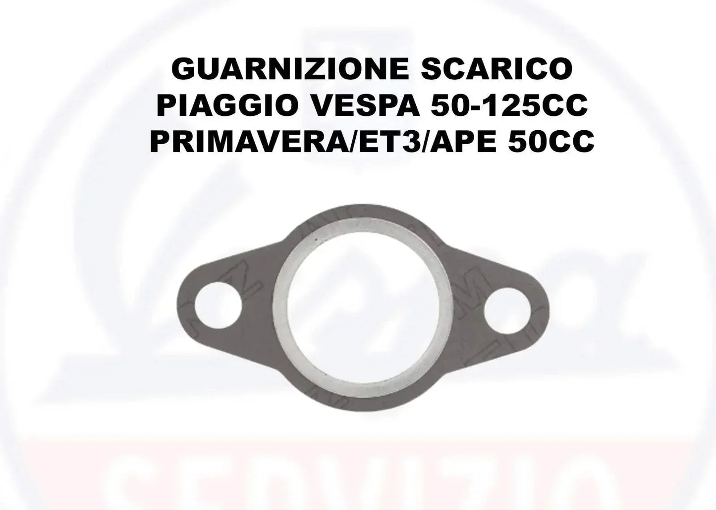 GUARNIZIONE SCARICO PIAGGIO VESPA 50-125CC PRIMAVERA/ET3/APE 50CC - RICAMBI VESPA A.P.F.