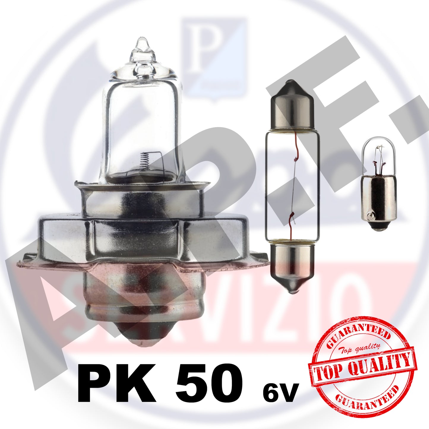 LAMPADE LAMPADINE VESPA PK 50 - PK 50 S kit completo, anti anneramento