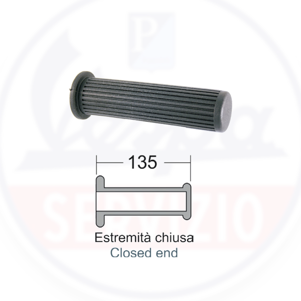 Coppia Manopole Nere Vespa Piaggio PX Arcobaleno | Cod. 184160120