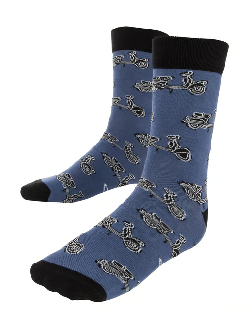 Calzini SIP con motivo VESPA  misura: 41-46 BLU