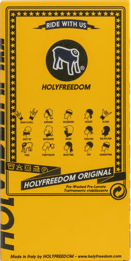 ParaCollo ScaldaCollo Foulard HOLY FREEDOM SIP Tape Logo misura: 24cmx50cm