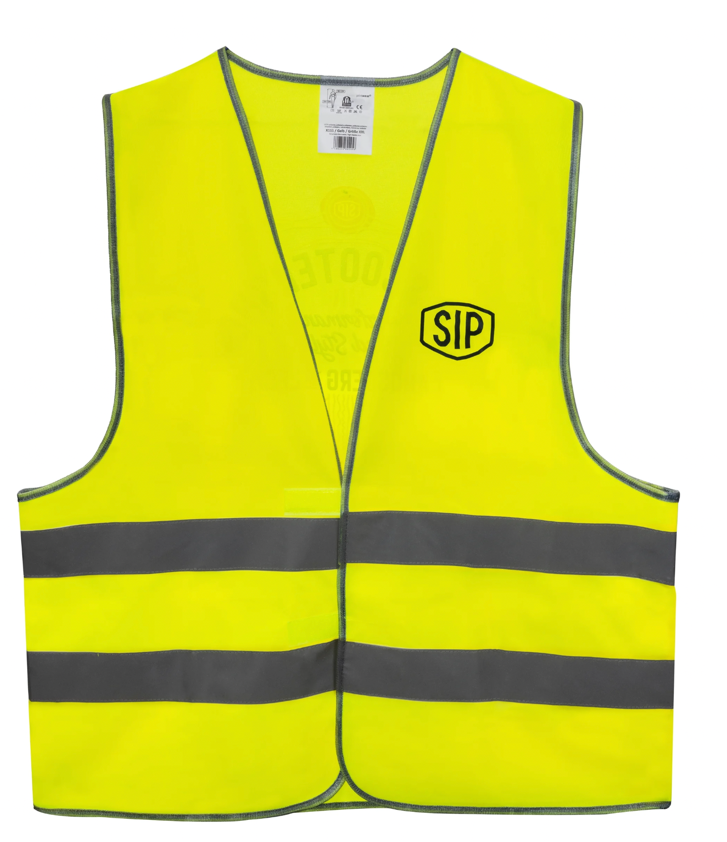 Gilet Alta Visibilità Motivo Vespa - Giallo Neon EN ISO 20471 - per GIACCA INVERNO