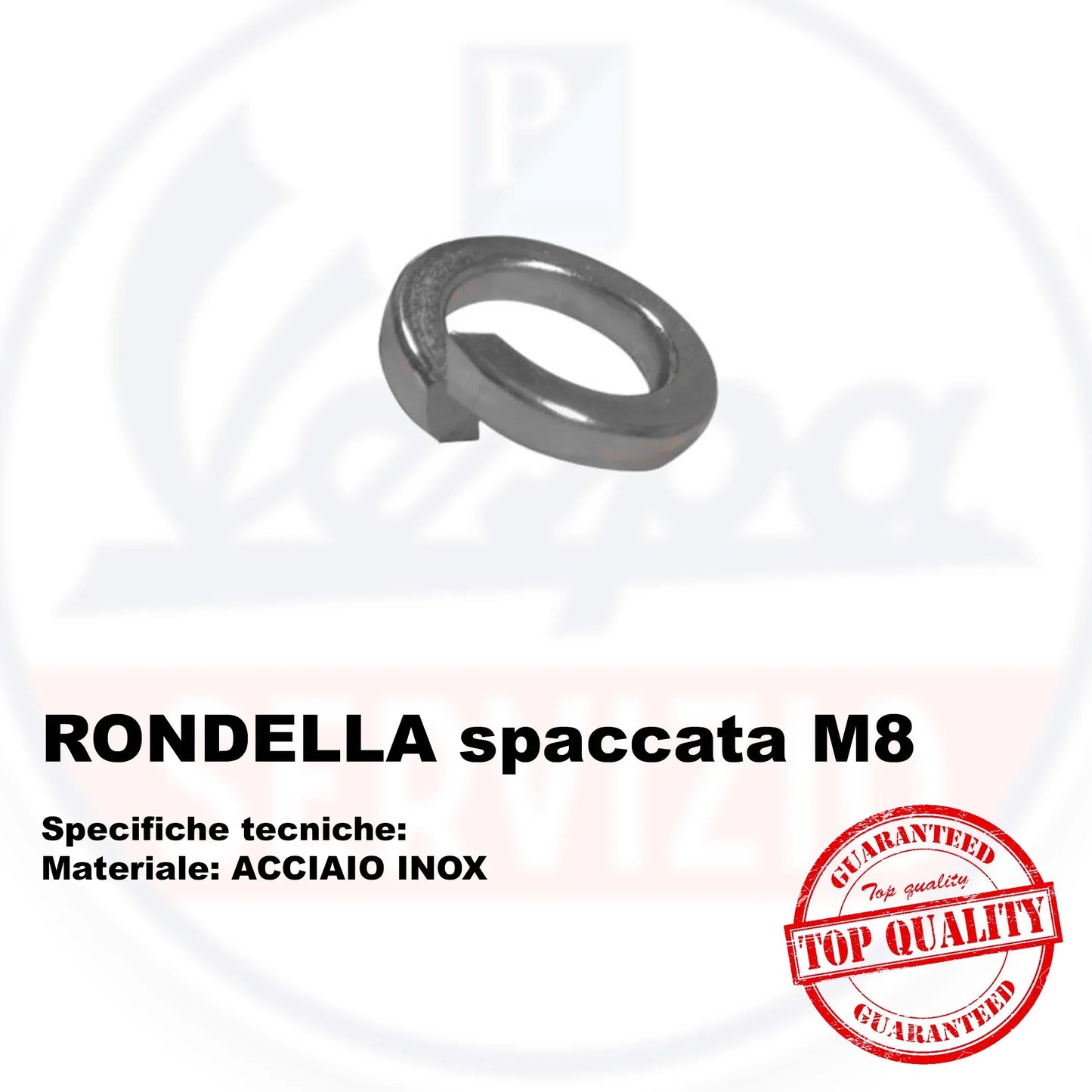 RONDELLA SPACCATA - GROWER in ACCIAIO INOX Vespe Piaggio - RICAMBI VESPA A.P.F.