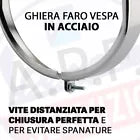 GHIERA FARO VESPA cromata 115mm IN ACCIAIO con vite distanziata