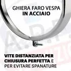 GHIERA FARO VESPA cromata 115mm IN ACCIAIO con vite distanziata - RICAMBI VESPA A.P.F.