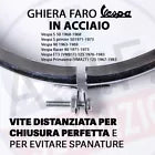 GHIERA FARO VESPA cromata 115mm IN ACCIAIO con vite distanziata