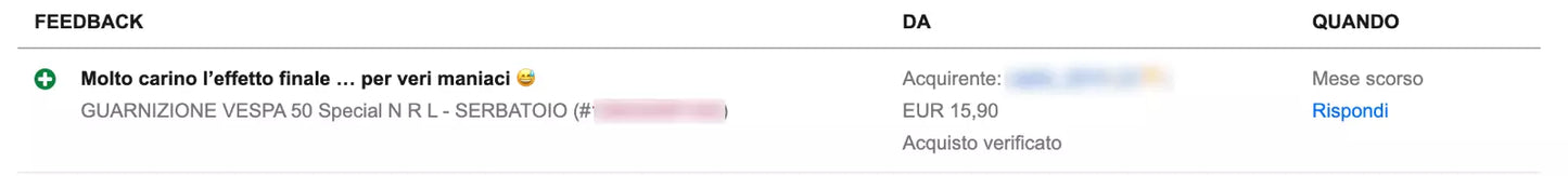 GUARNIZIONE SERBATOIO VESPA - VESPE SMALL e LARGE frame