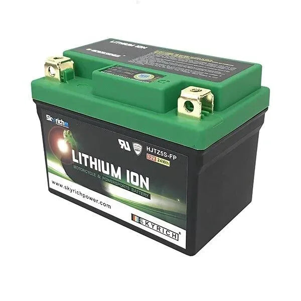 LITX5L YTX4L-BS YTX5L-BS YTZ5S BATTERIA MOTO SKYRICH LITIO HJTZ5S-FP 24WH 150A - RICAMBI VESPA A.P.F.