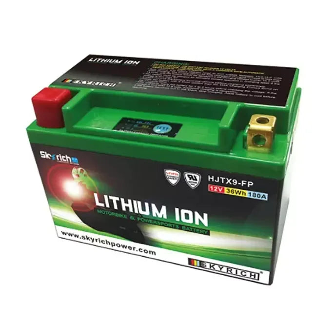 BATTERIA MOTO YTX9-BS - SKYRICH LITIO HJTX9-FP 36wh 210A - RICAMBI VESPA A.P.F.