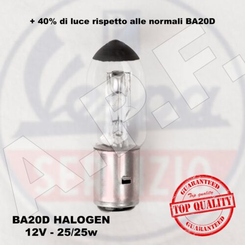 BA20D 12v halogen lampadina ALOGENA 25/25w biluce per VESPE e AUTO D'EPOCA
