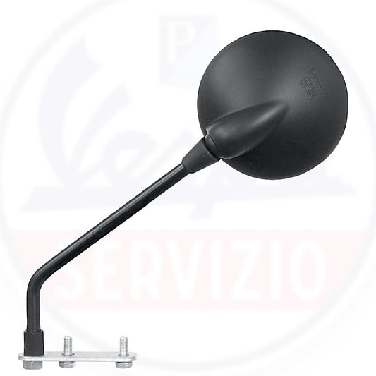 Specchietto retrovisore rotondo nero per Vespa Piaggio