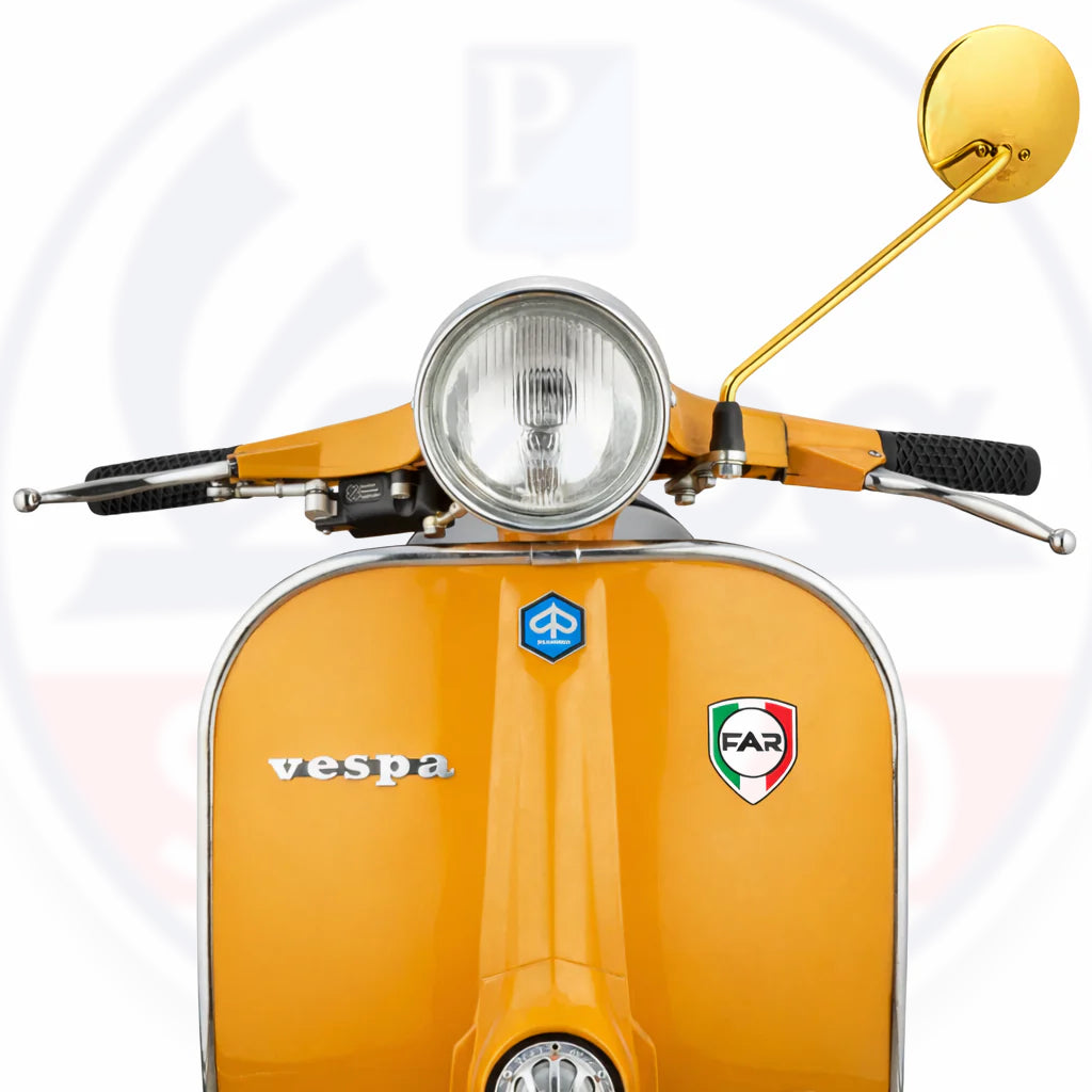 Specchietto Vespa Retrovisore Vespa Vintage Sinistro in vero Oro Versione Lusso