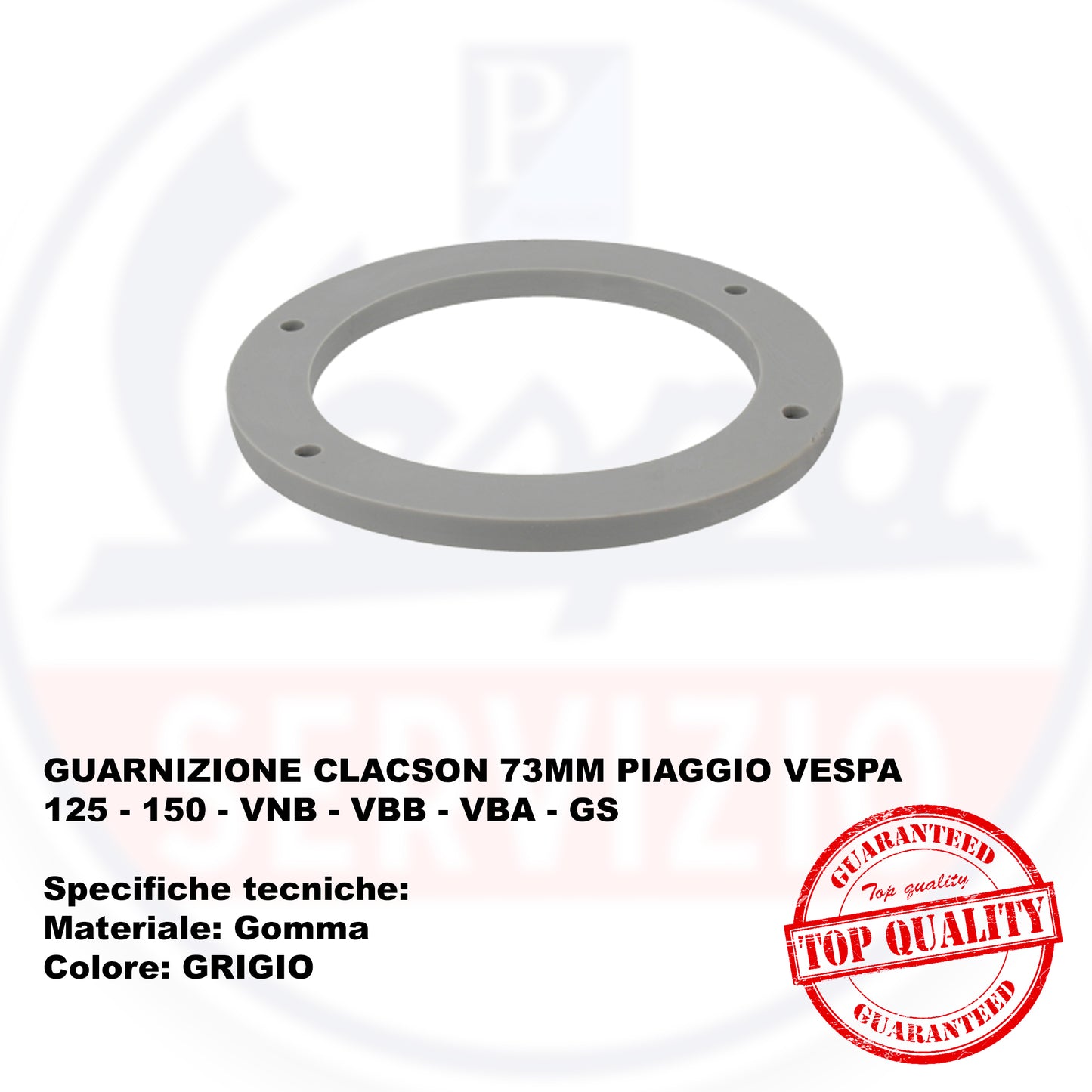 GUARNIZIONE CLACSON 73MM PIAGGIO VESPA 125 - 150 - VNB - VBB - VBA - GS