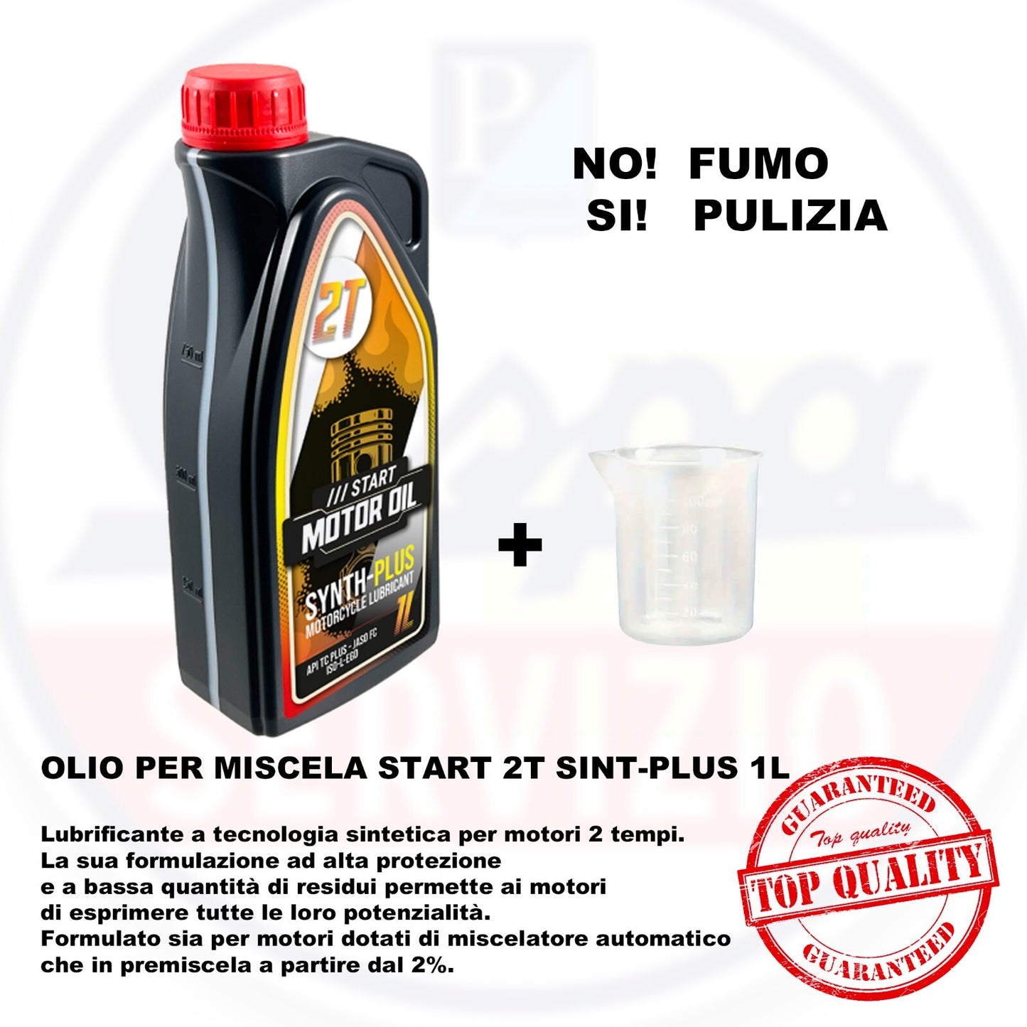 OLIO MISCELA VESPA  - START 2T SINT-PLUS 1L   +  MISURINO 100ml