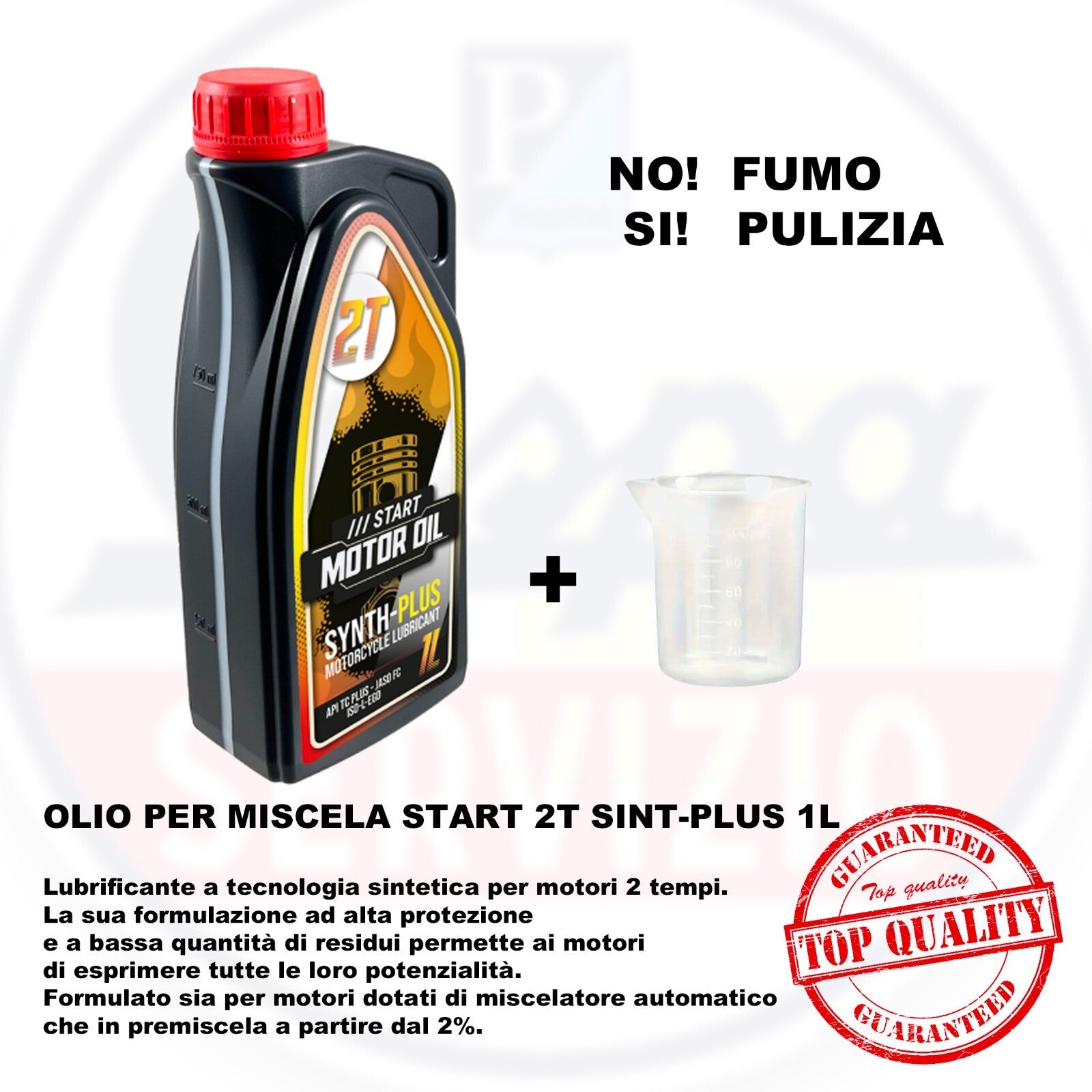 OLIO MISCELA VESPA  - START 2T SINT-PLUS 1L   +  MISURINO 100ml