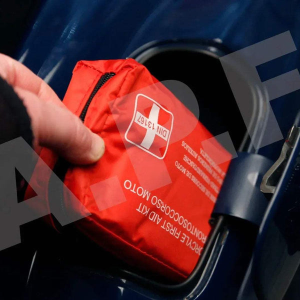 TROUSSE PRONTO SOCCORSO VESPA OMOLOGATO per tutte le VESPE - ultra compatto - - RICAMBI VESPA A.P.F.