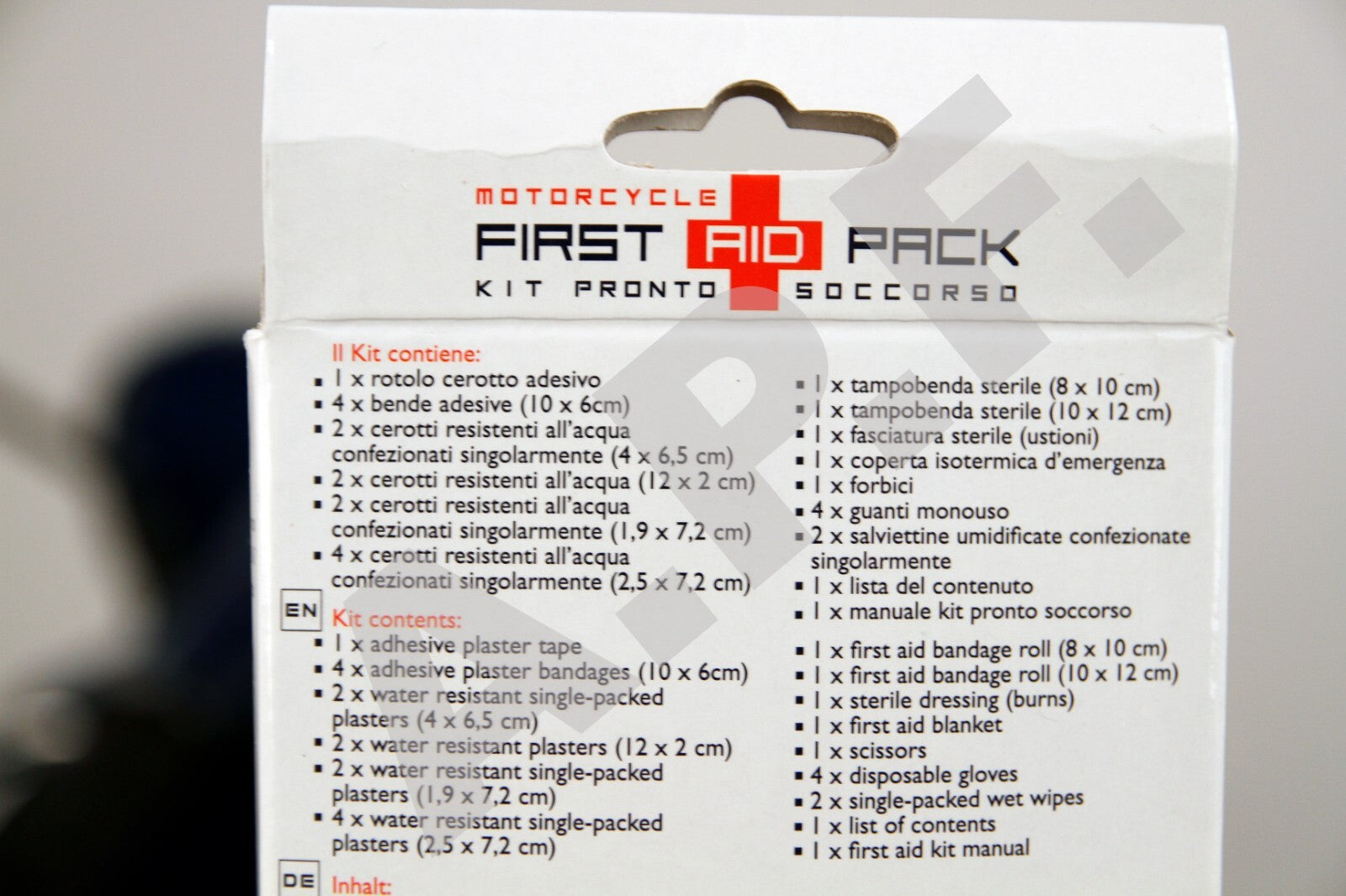 TROUSSE PRONTO SOCCORSO VESPA OMOLOGATO  per tutte le VESPE - ultra compatto -