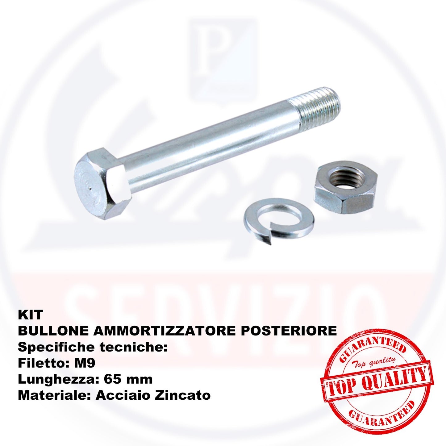 KIT BULLONE VITE ATTACCO AMMORTIZZATORE POSTERIORE VESPA