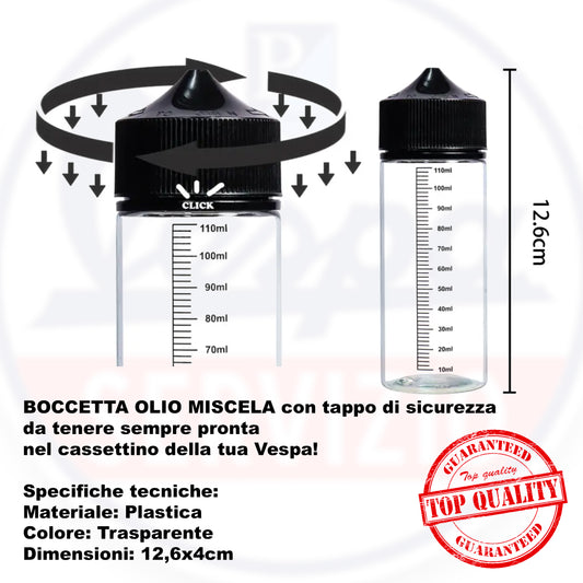 BOCCETTA OLIO MISCELA con tappo di sicurezza 110ml
