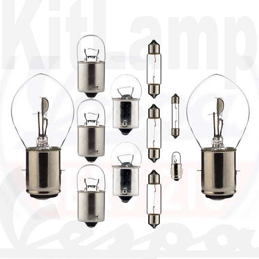 Kit Completo Lampadine 6V Vespa Piaggio - 12 pezzi Made in Germany