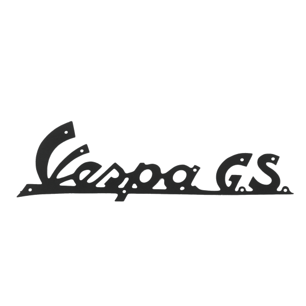 TARGHETTA PIAGGIO VESPA GS 023902 - nera