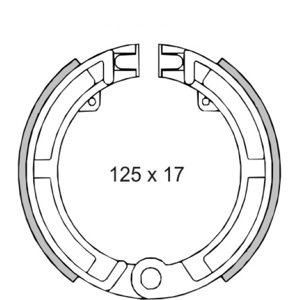 GANASCE FRENO ANTERIORI PIAGGIO VESPA 50CC/ET3/PRIMAVERA 125CC 125X17