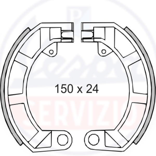 GANASCE FRENO POSTERIORI RMS CLASSIC VESPA SMALL FRAME 2100492