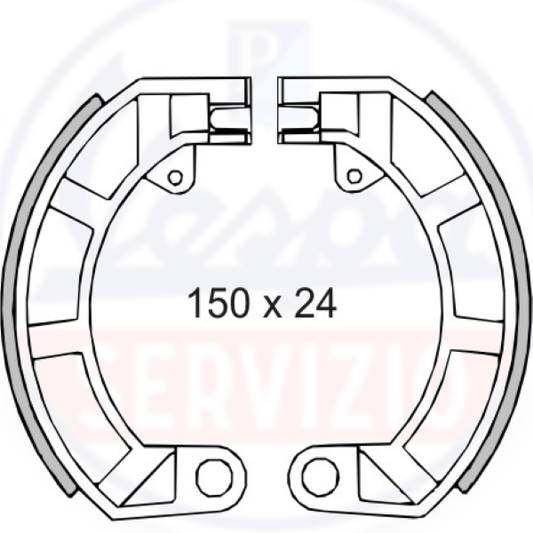 GANASCE FRENO POSTERIORI RMS CLASSIC VESPA SMALL FRAME 2100492