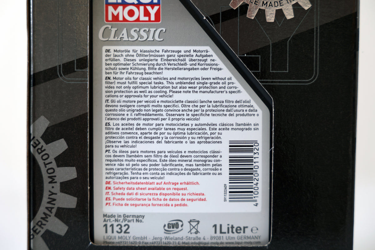 Olio motore Liqui Moly Classic SAE 30 1 L per 2T