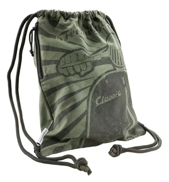 Sacca da palestra SIP con motivo "Feeling Good Vintage - RICAMBI VESPA A.P.F.