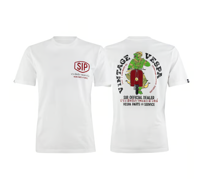 Maglietta Destinazione Vespa Vintage BKK - 100% cotone biologico