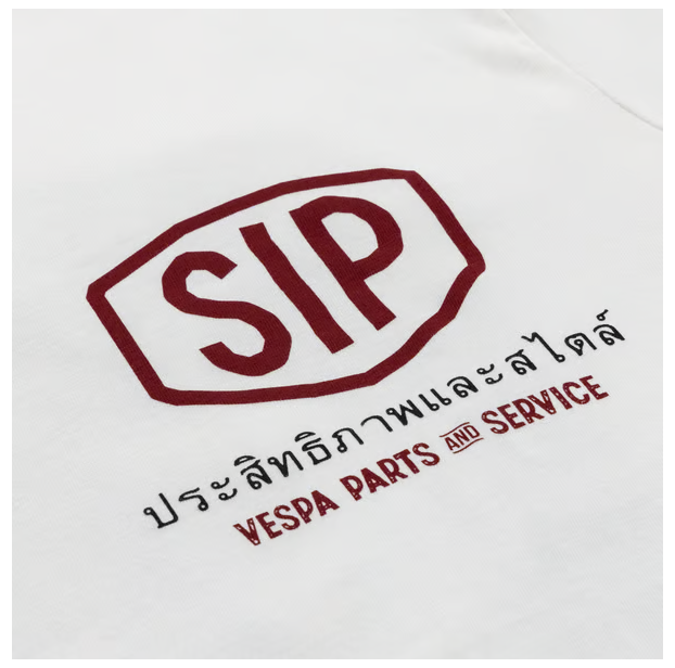 Maglietta Destinazione Vespa Vintage BKK - 100% cotone biologico