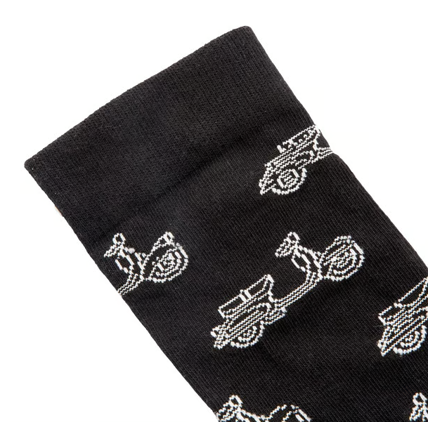 Calzini SIP con motivo VESPA  misura: 41-46 NERO