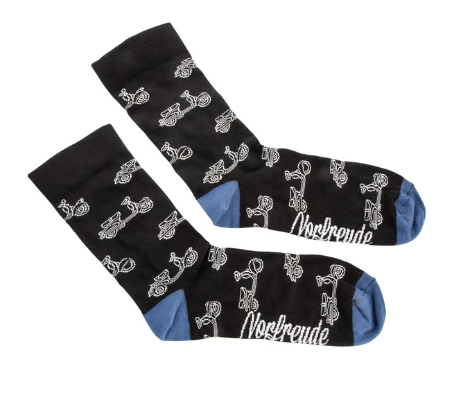 Calzini SIP con motivo VESPA  misura: 41-46 NERO