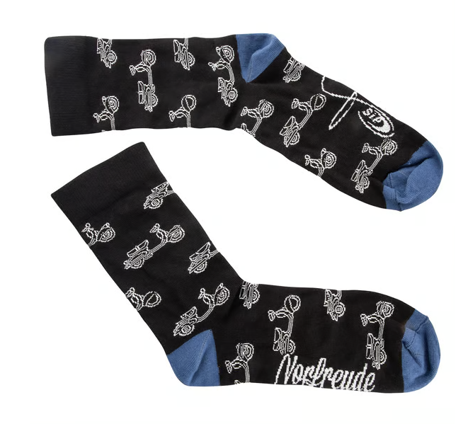 Calzini SIP con motivo VESPA  misura: 41-46 NERO