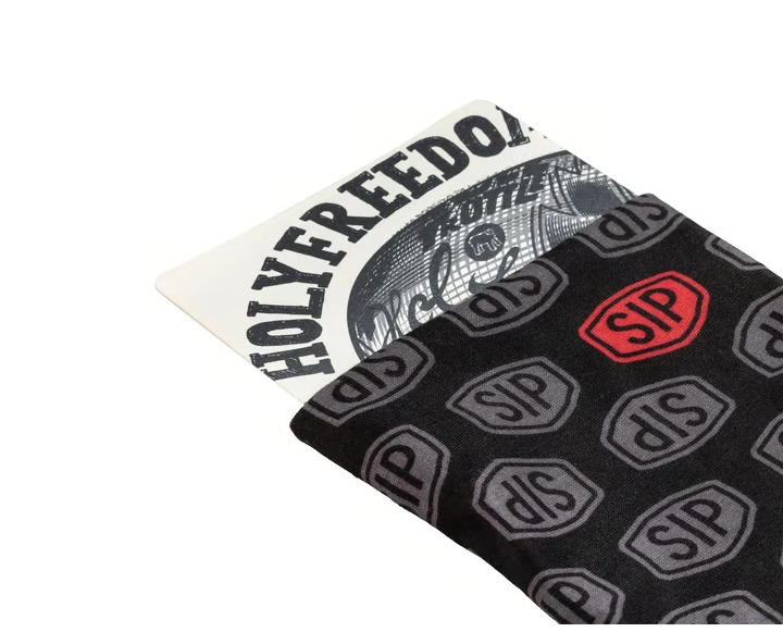 ParaCollo ScaldaCollo Foulard HOLY FREEDOM SIP Tape Logo misura: 24cmx50cm