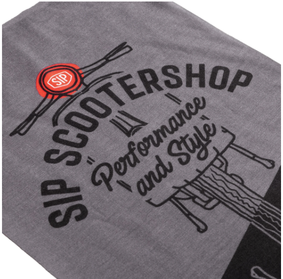 ParaCollo ScaldaCollo VESPA Foulard HOLY FREEDOM SIP Destination misura: 24cmx50cm Grigio/Nero