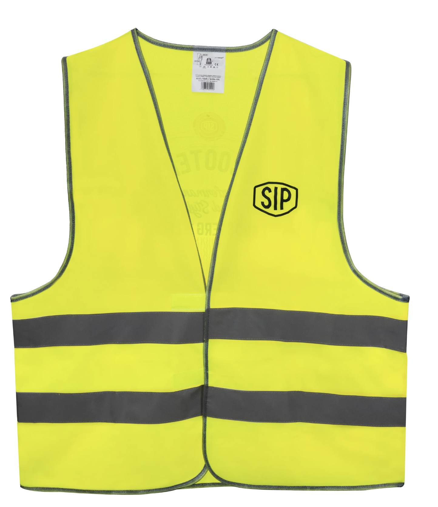 Gilet Alta Visibilità Motivo Vespa - Giallo Neon EN ISO 20471 - per GIACCA INVERNO