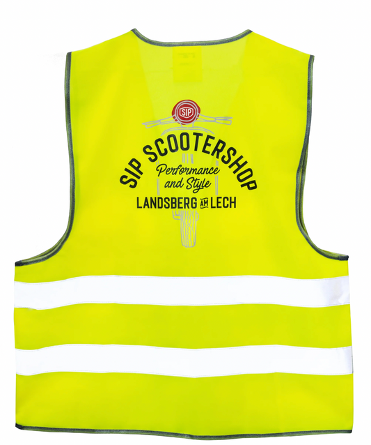 Gilet ad alta visibilità giallo SIP Scootershop per Vespa Piaggio