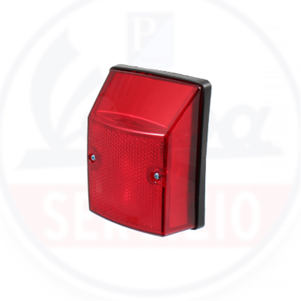 Fanale posteriore Vespa PK 50 80 100 125 – Siem 216444 – Lente rossa 12V E-Mark portalampada incluso
