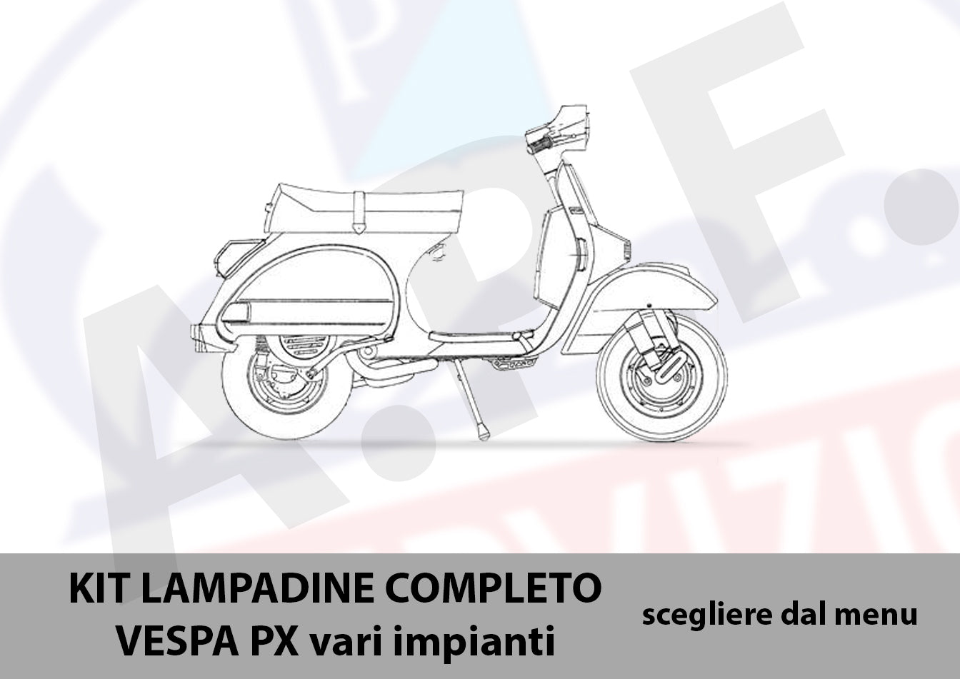 KIT completo LAMPADINE VESPA PX vari impianti