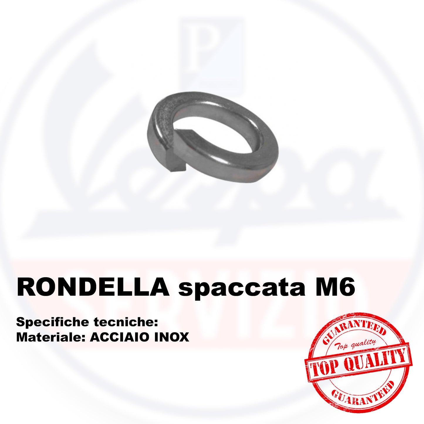 RONDELLA SPACCATA - GROWER in ACCIAIO INOX Vespe Piaggio