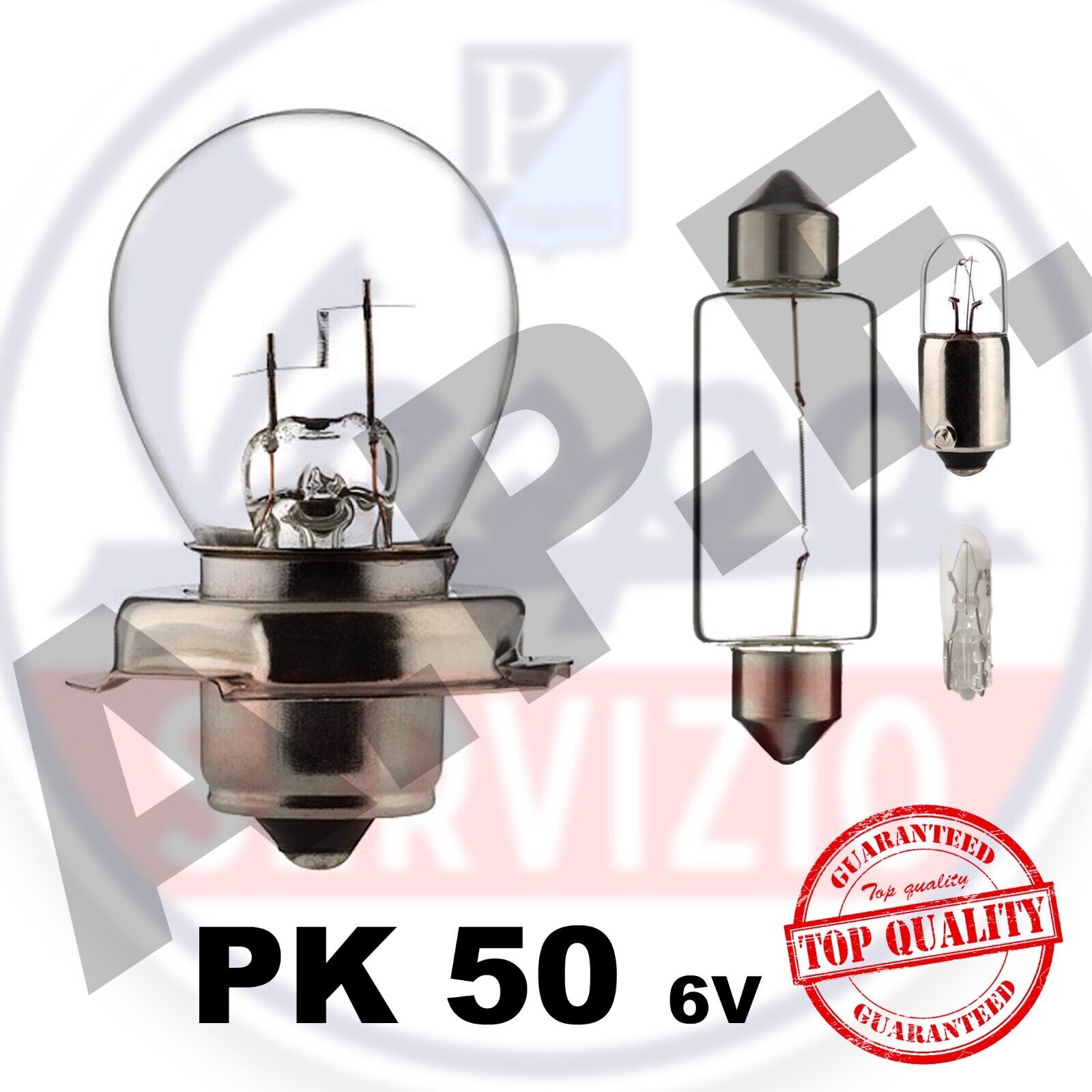LAMPADE LAMPADINE VESPA PK 50 - PK 50 S kit completo, anti anneramento