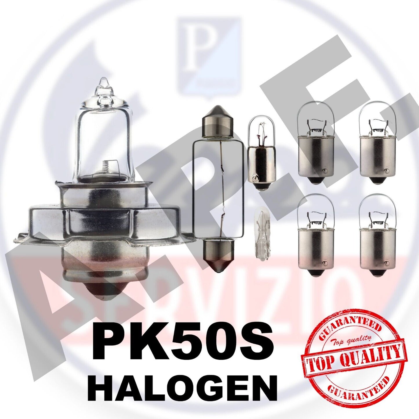 LAMPADE LAMPADINE VESPA PK 50 - PK 50 S kit completo, anti anneramento